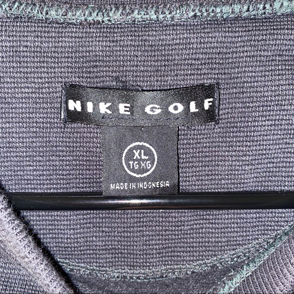 Vintage 90s Nike Golf Embroidered Pullover Thermal Sweatshirt Adult XL Black - Picture 7 of 10